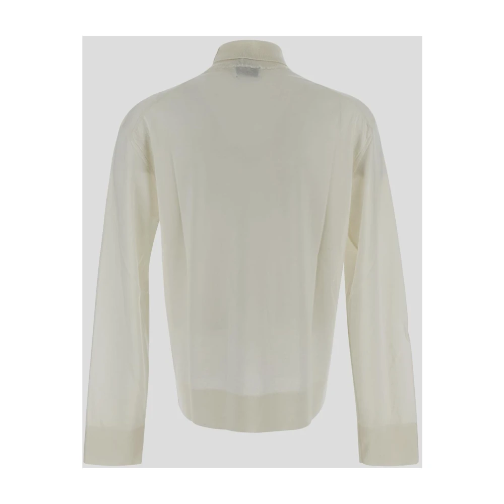Laneus Wollen Coltrui Gebreid Beige Heren