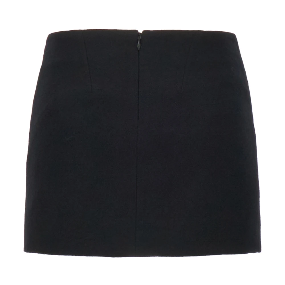 Ann Demeulemeester Elegante Zwarte Gonne Jurk Black Dames
