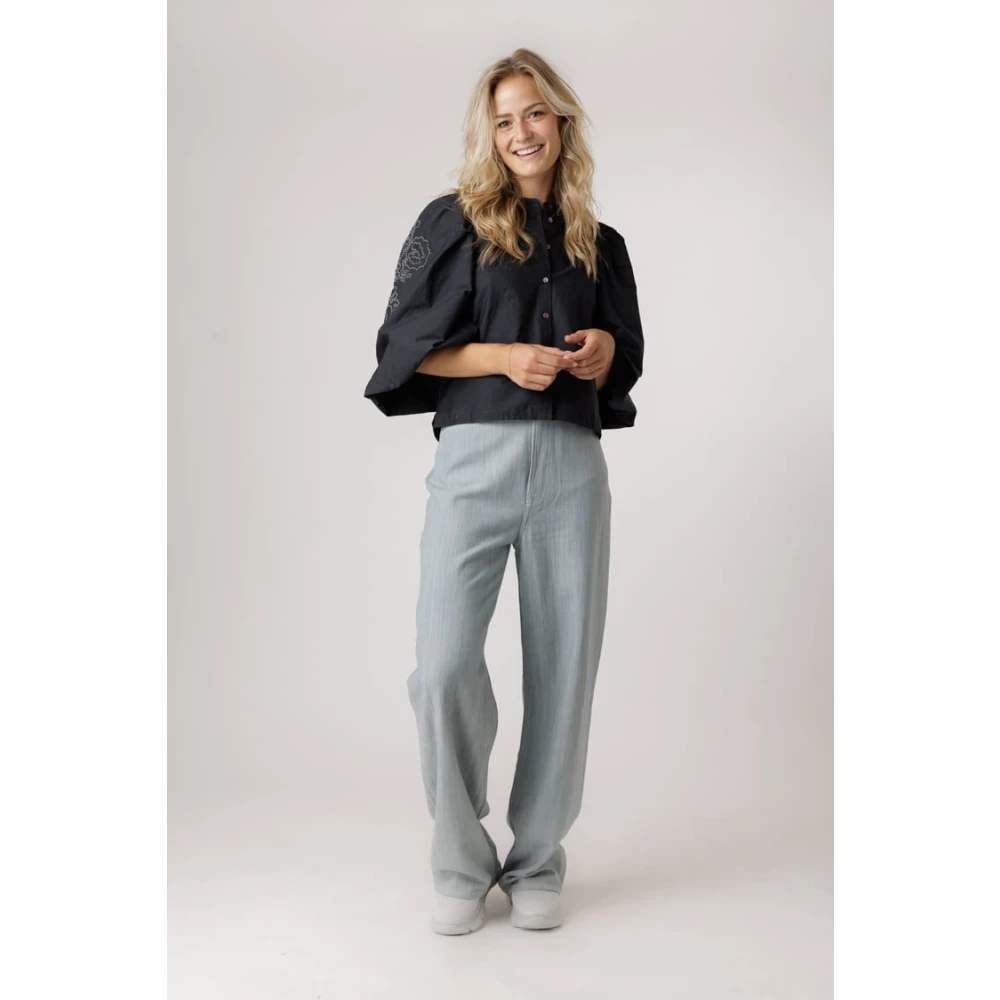 Samsøe Breeze Blue Loose Fit Jeans Blue Dames