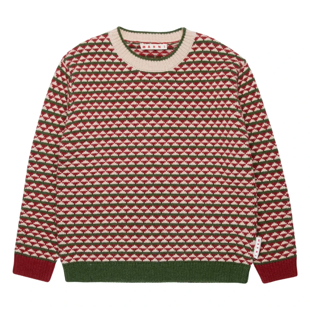Marni Girls Multicolor Wool Knitted Jumper - Kids Knitwear - 8 Y - Kids