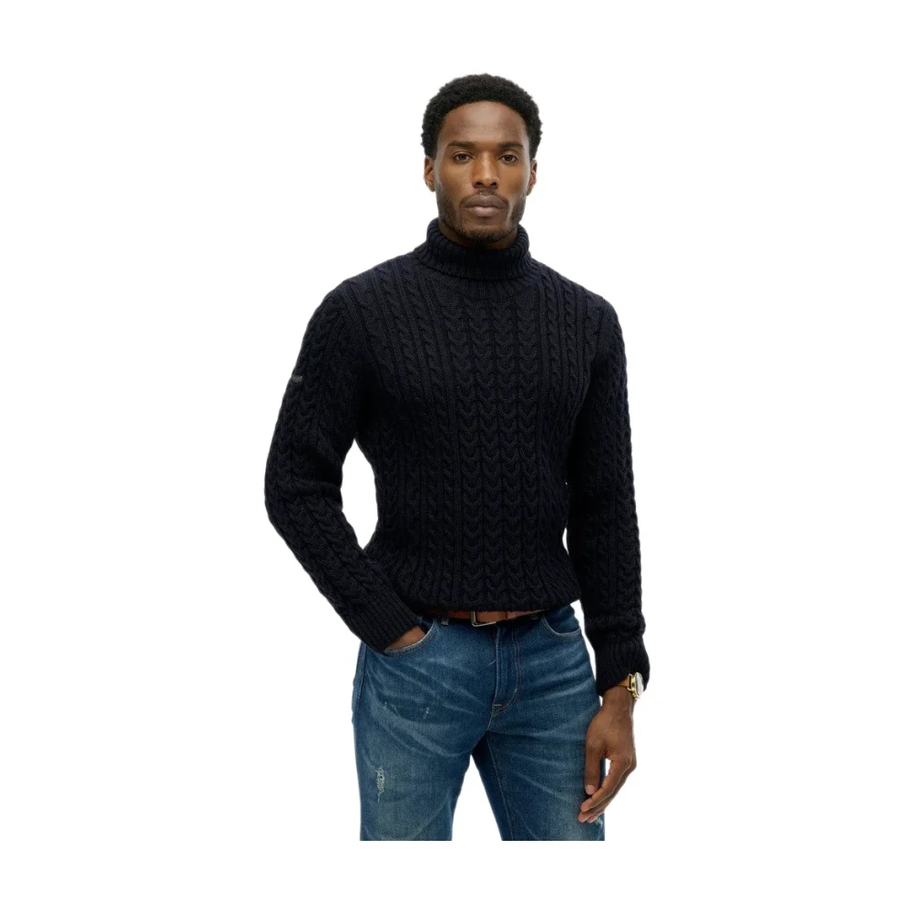 Superdry Blau Drehschal Mit Rollkragen Jacob - Bild 3