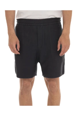 Shorts i jersey med heltäckande Micro Eagle Jacquard-tryck
