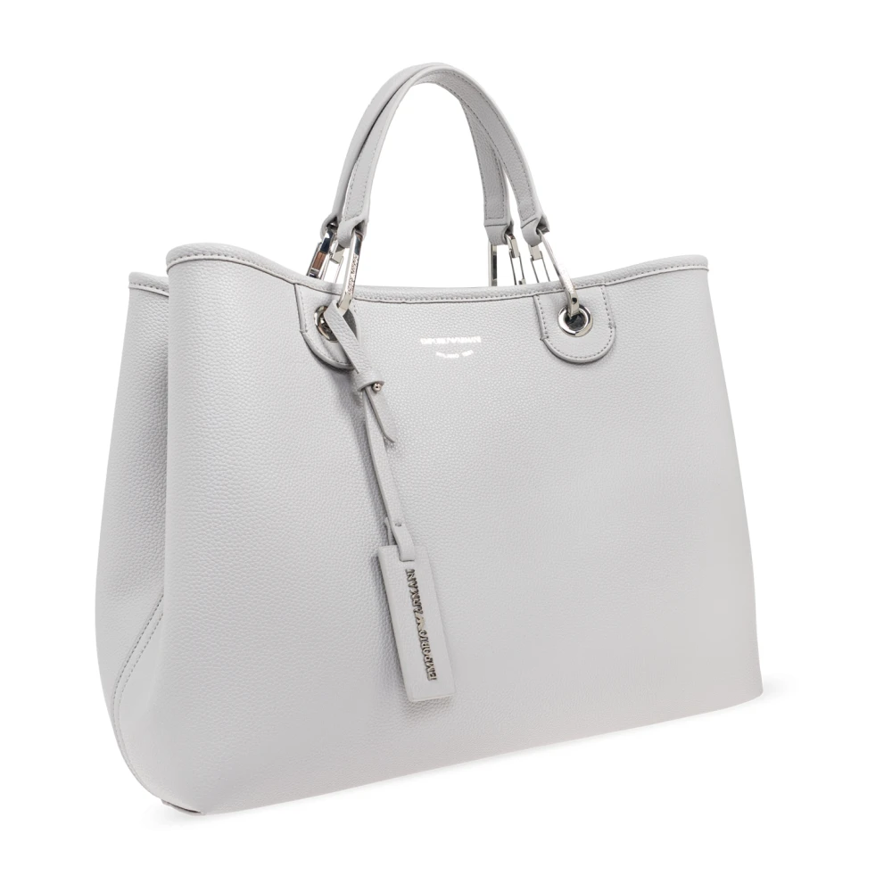 Emporio Armani Eco lederen handtas Gray Dames