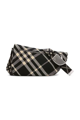 Broderad tygsköld crossbody-väska