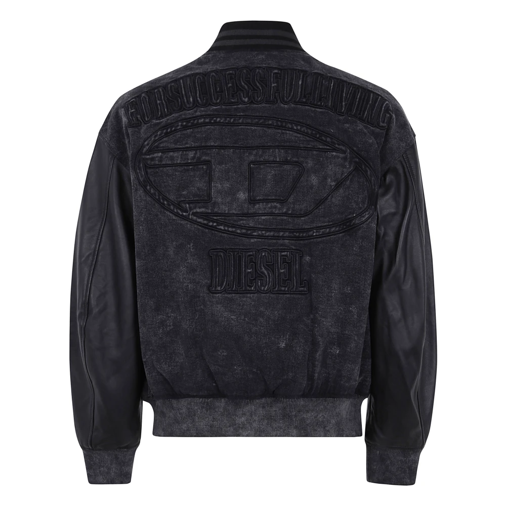 Diesel Zwarte L-Nyn Jas Black Heren