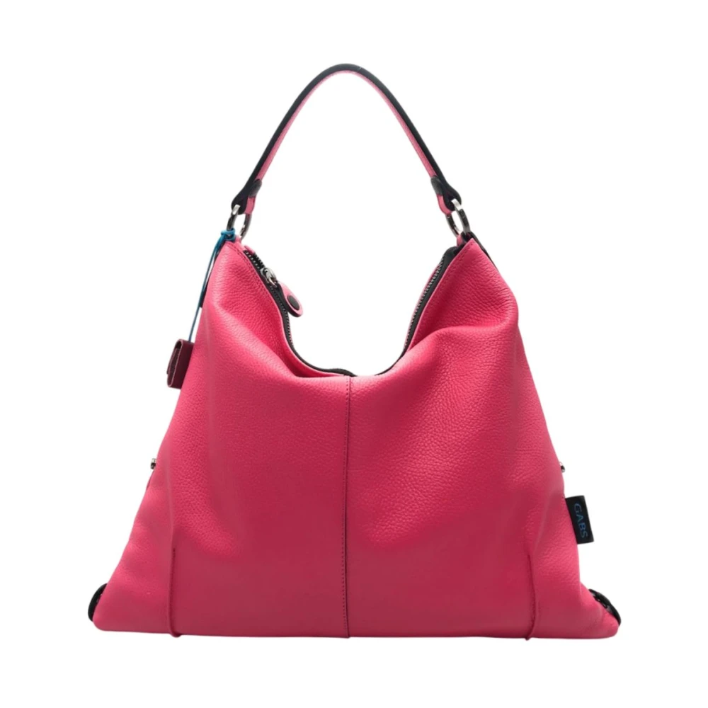 Gabs Leren schoudertas met ritssluiting Pink Dames