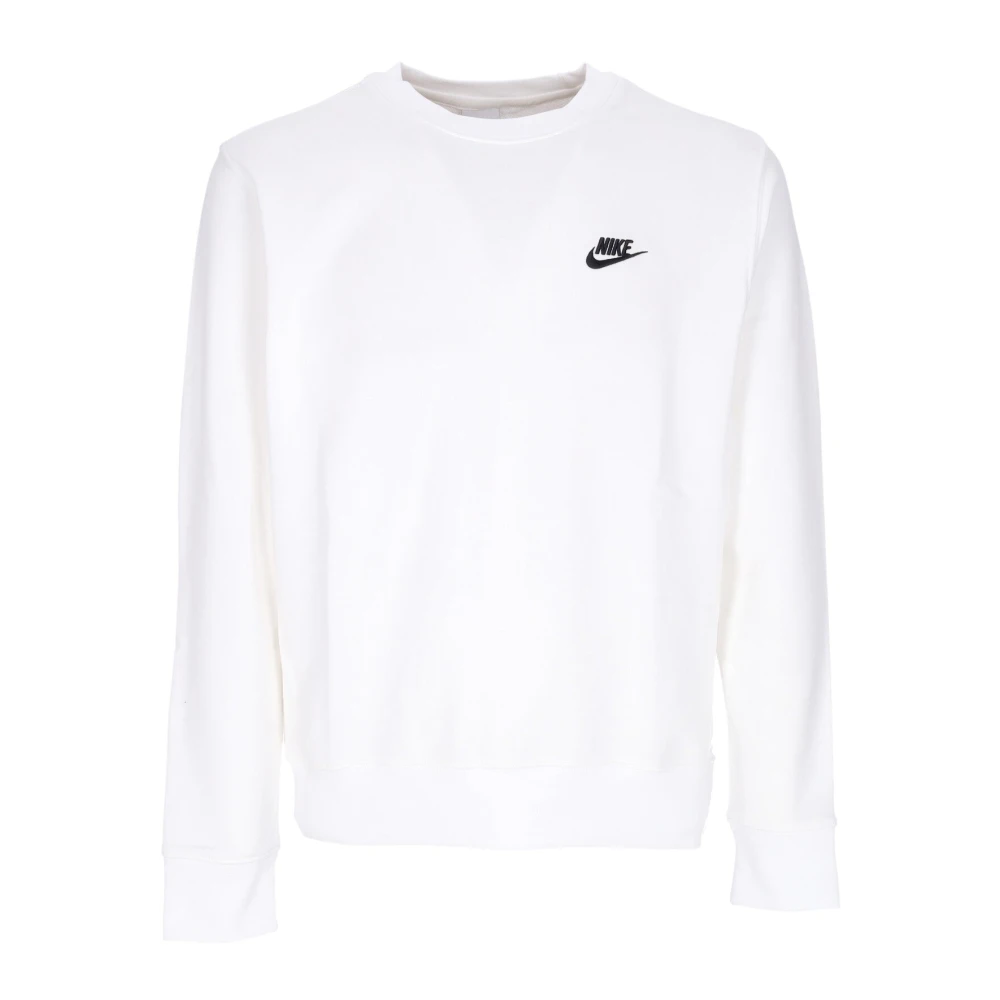 Nike Vit Lättviktig Crewneck Sweatshirt Sportswear Club