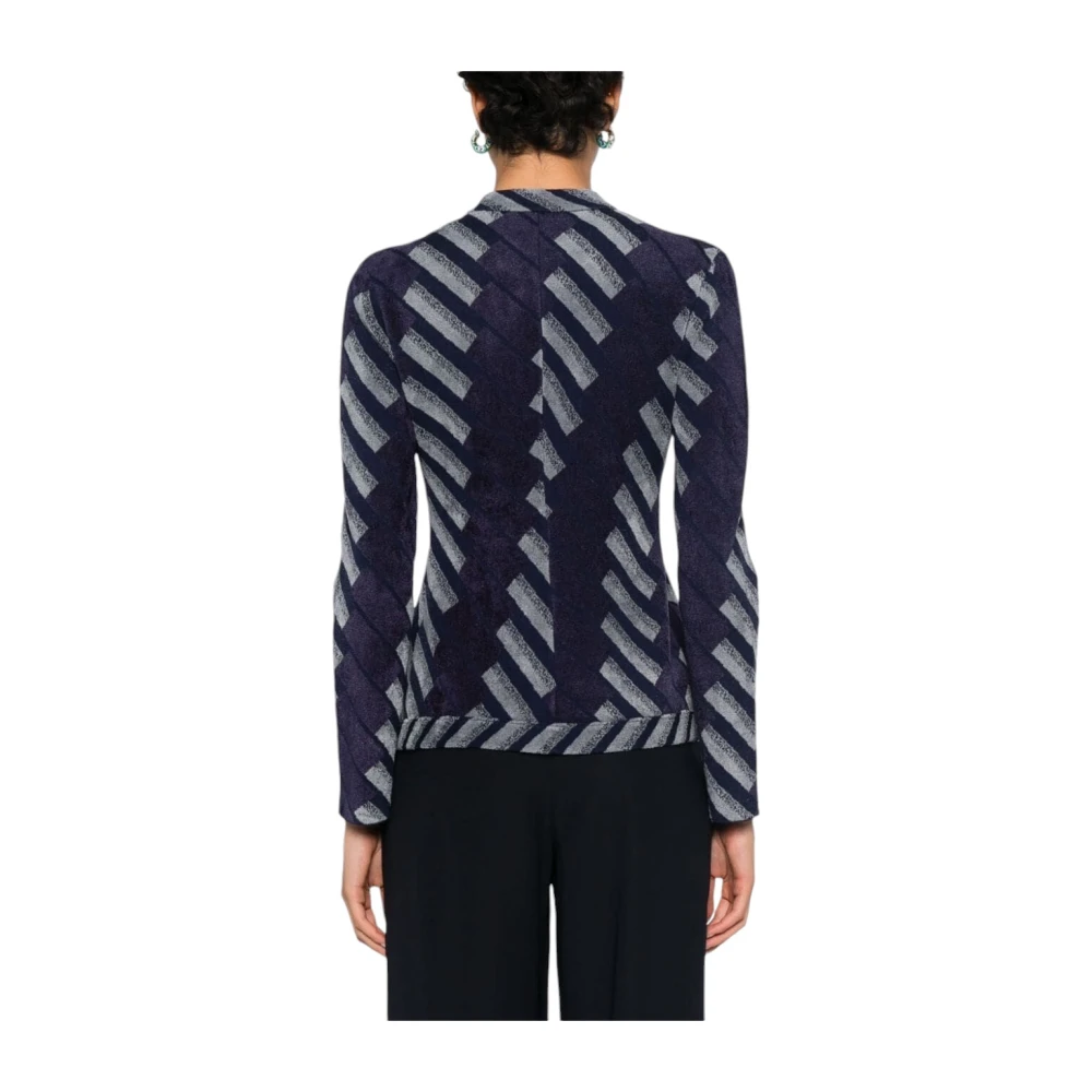 Emporio Armani Stijlvolle Jas voor Mannen Blue Dames