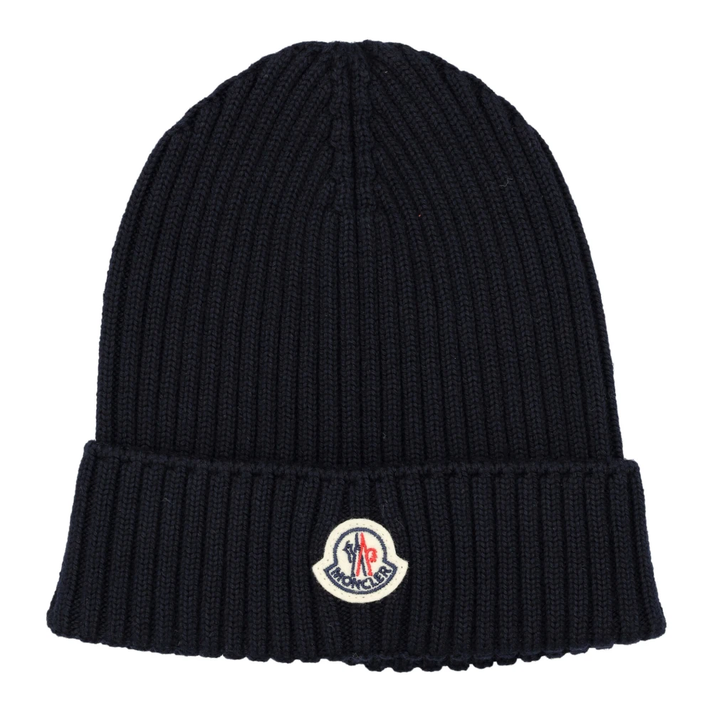 Moncler Marin Tricot Beanie Mössa Blue, Pojke