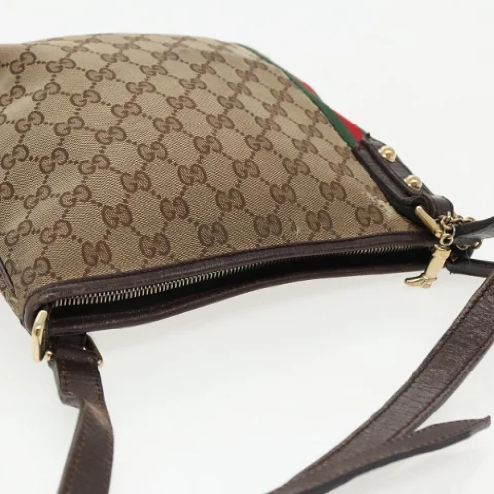 Gucci Vintage Pre-owned Canvas gucci-bags Beige Dames