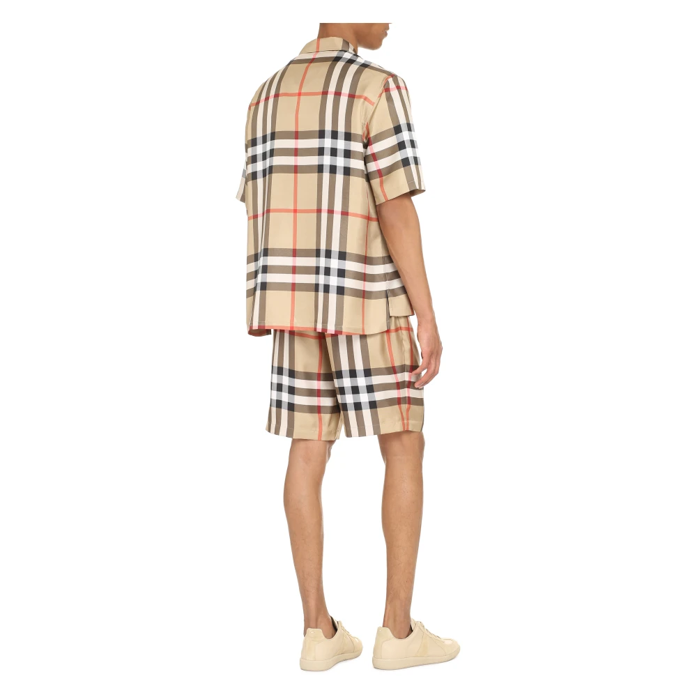 Burberry Zijden Vintage Check Shirt Beige Heren