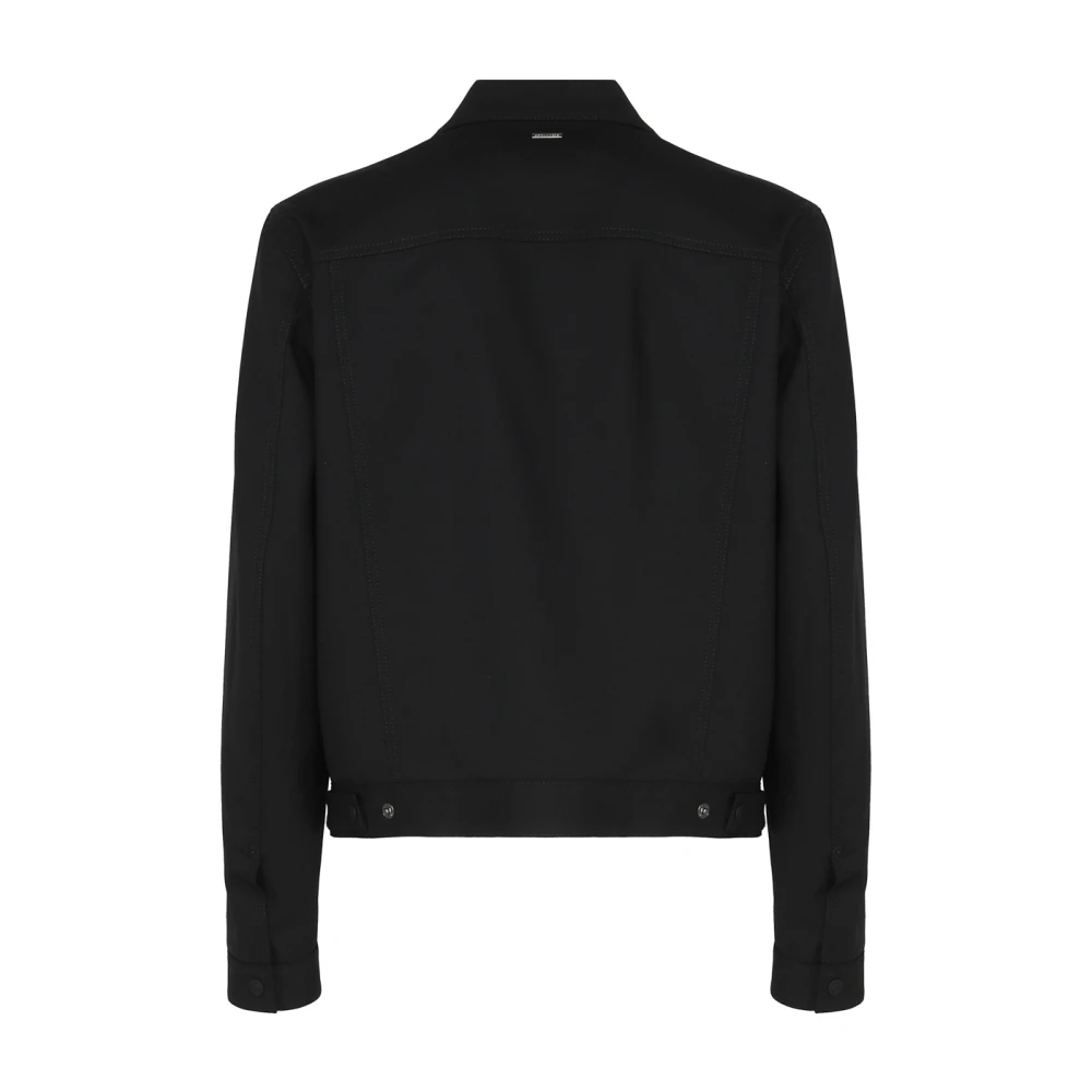 Dsquared2 Zwarte Sportjas Knoopsluiting Black Heren