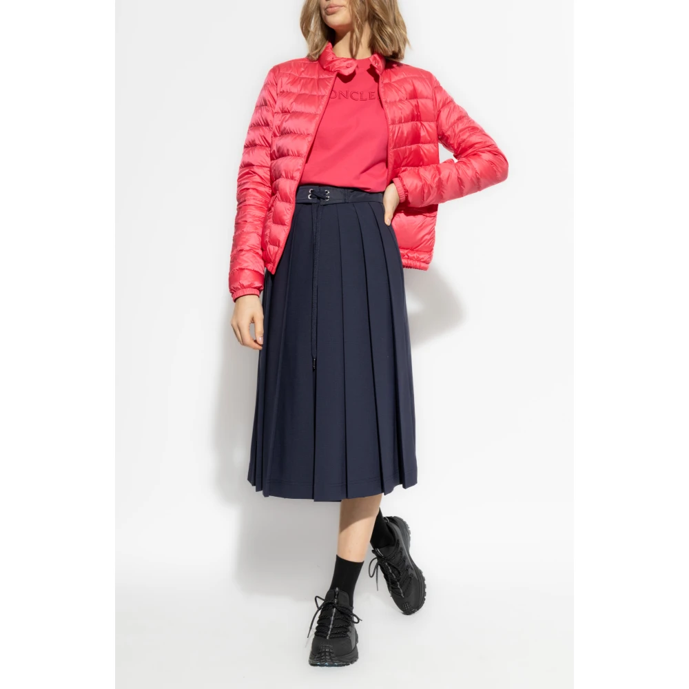Moncler T-shirt met logo Pink Dames