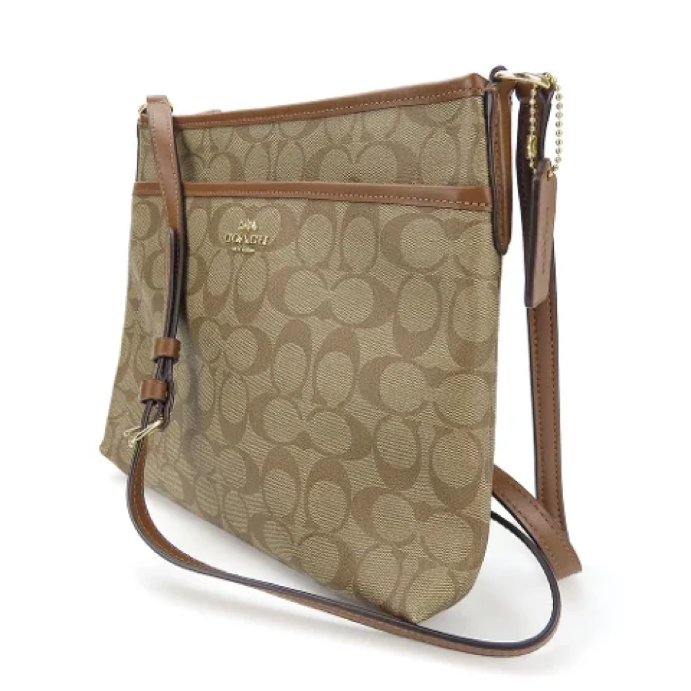 Coach Pre-owned Plastic shoulder-bags Brown Dames
