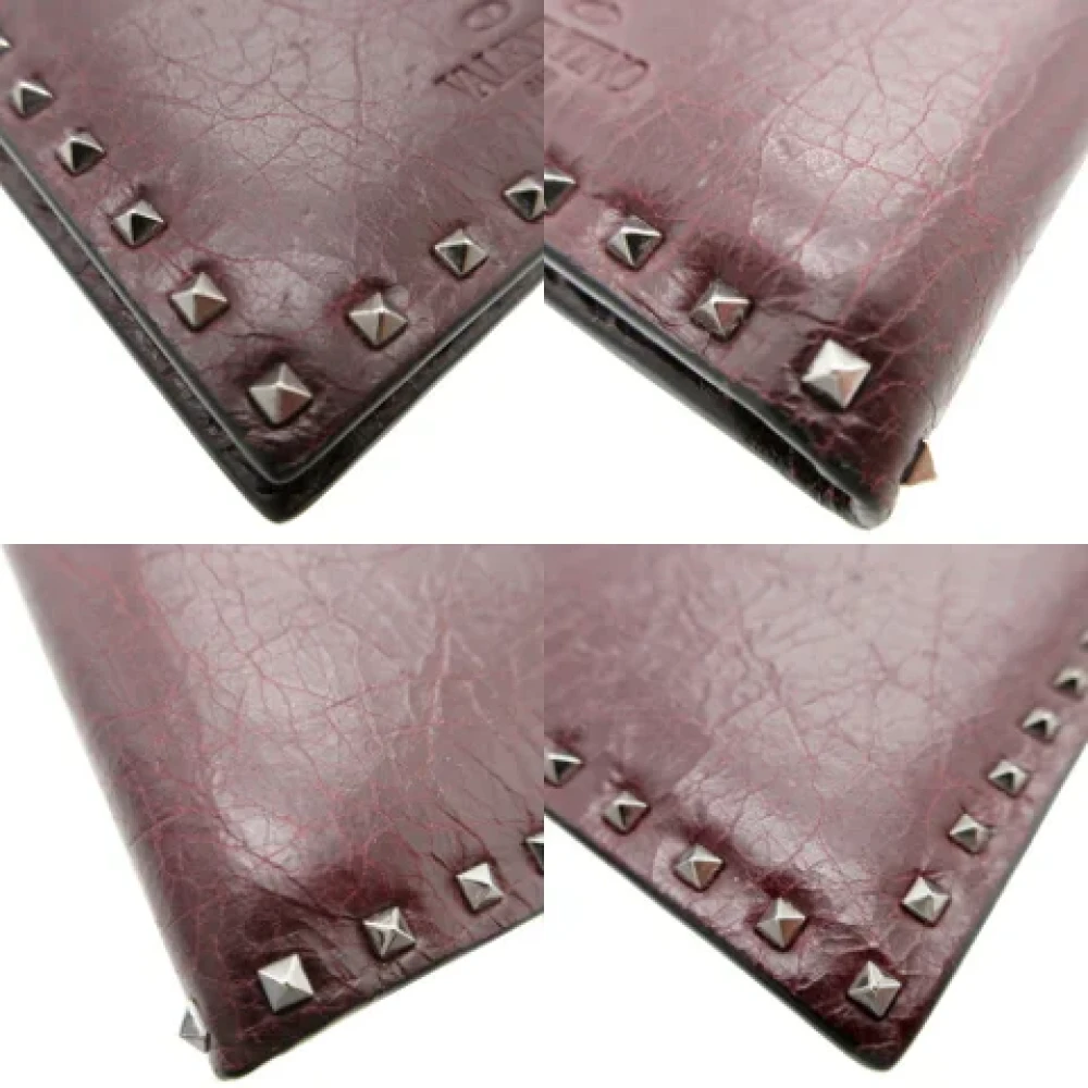Valentino Vintage Pre-owned Leather wallets Brown Dames