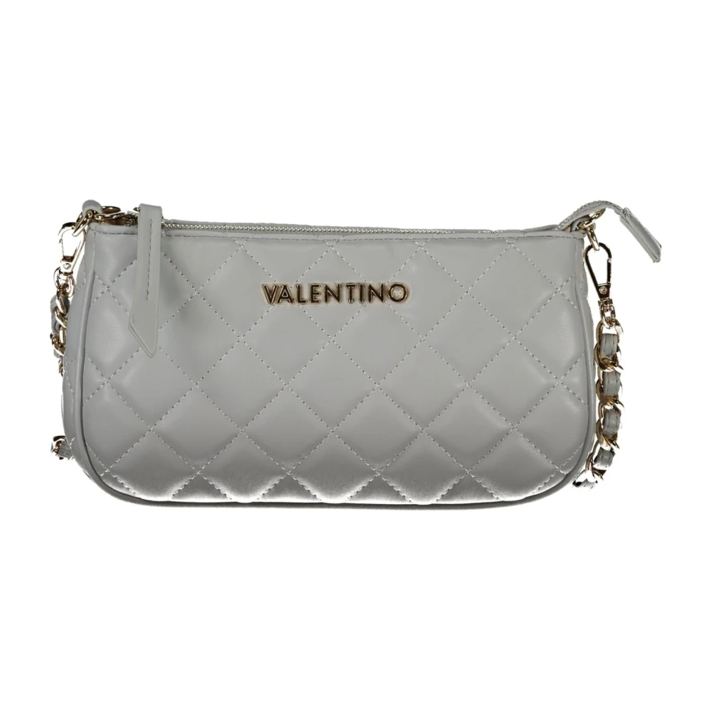 Valentino by Mario Valentino Grijze Schoudertas met Ketting en Rits Gray Dames