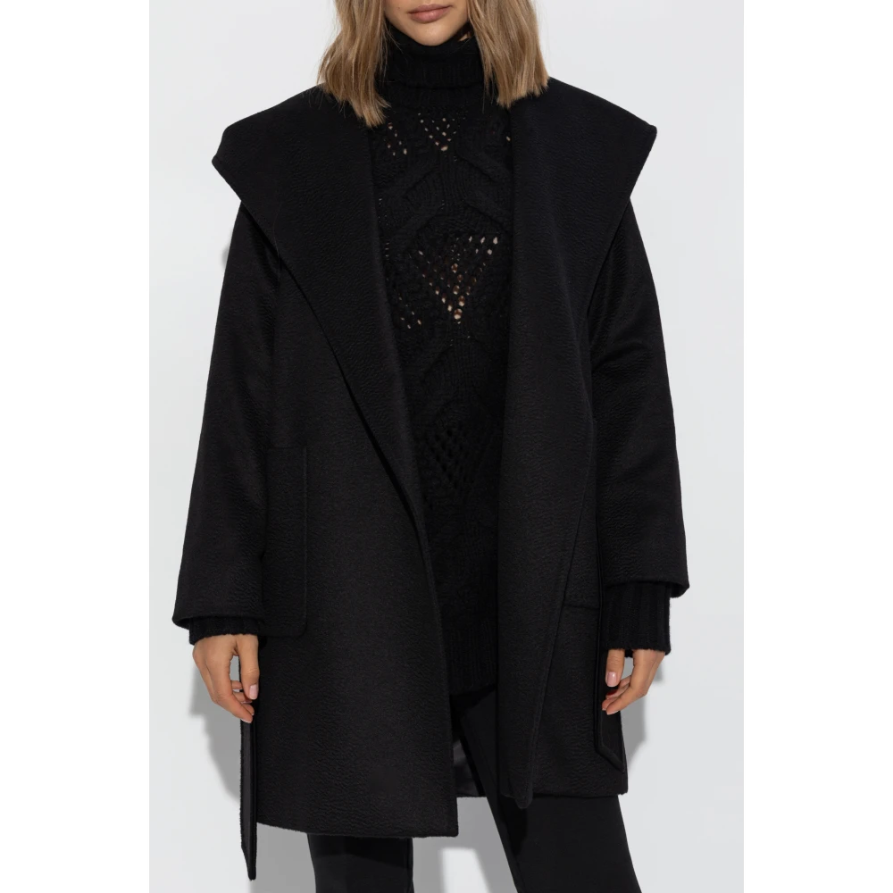 Max Mara Wollen jas Rialto Black Dames