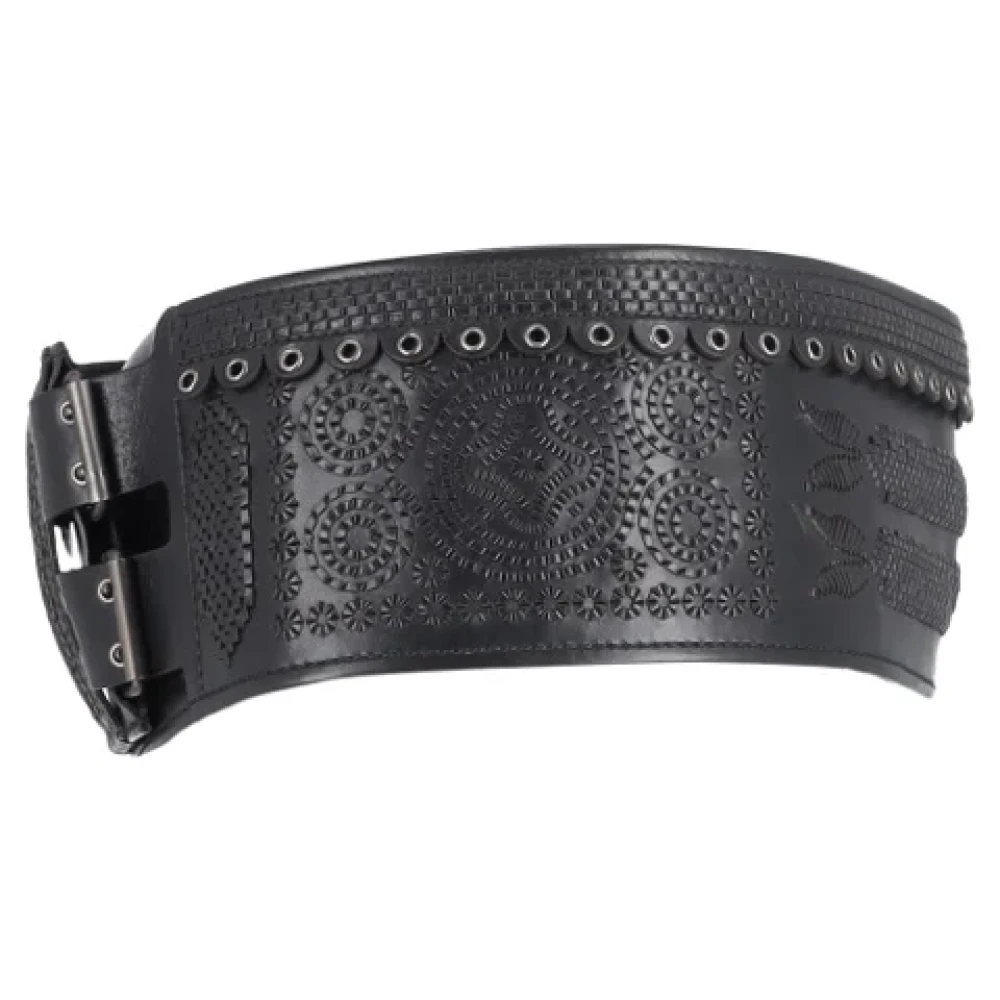 Yves Saint Laurent Vintage Pre-owned Leather belts Black Dames