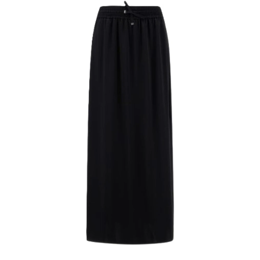 Herno Mujer Negro - Falda De Satén - Skirts - S