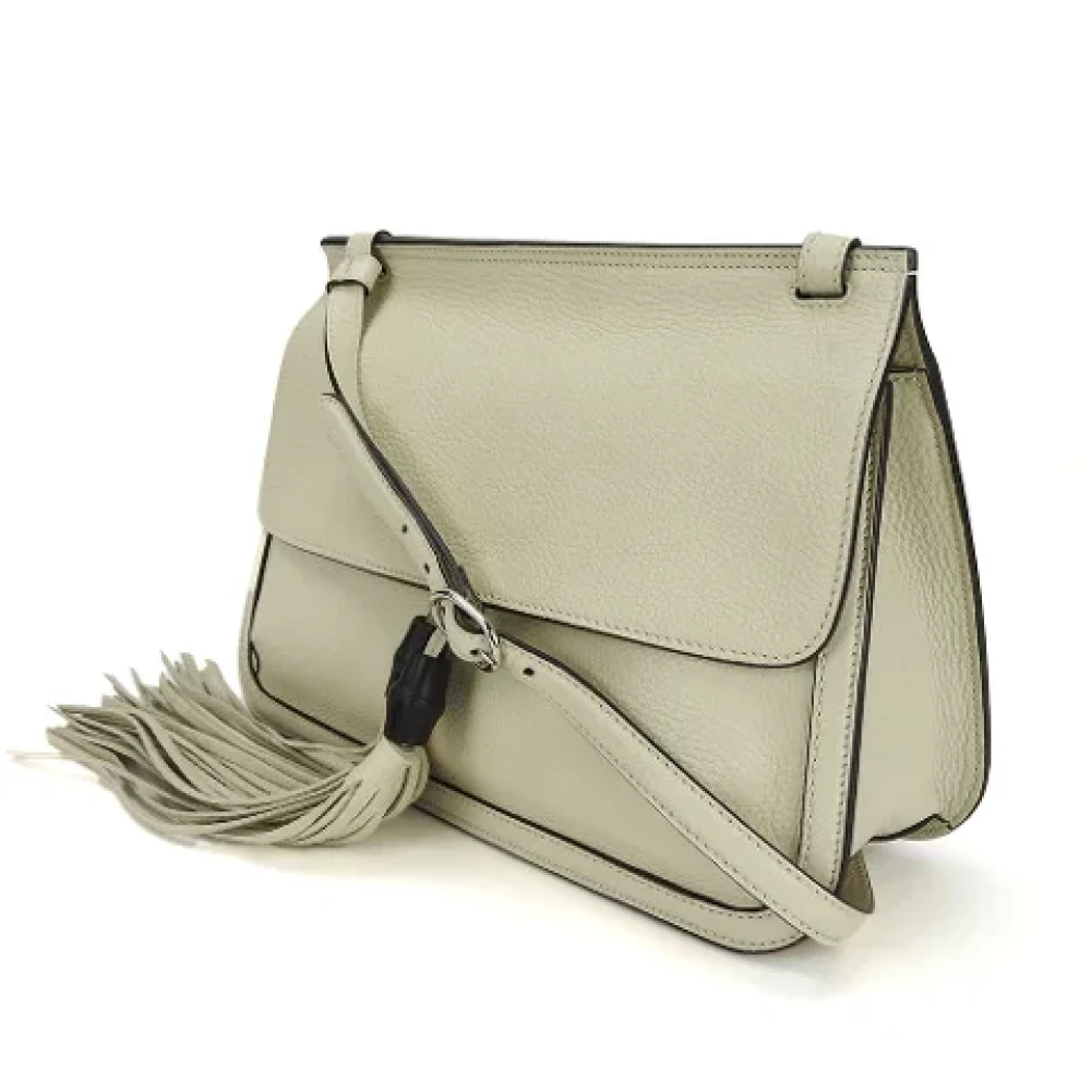 Gucci Vintage Pre-owned Leather gucci-bags White Dames