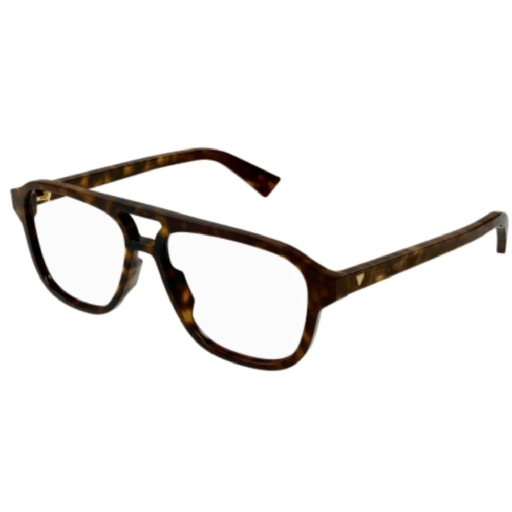 Bottega Veneta Unisex Brown Glasses, 56 Mm, Aviator Frame