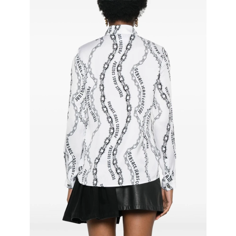 Versace Jeans Couture Witte Overhemd Elegante Stijl White Dames