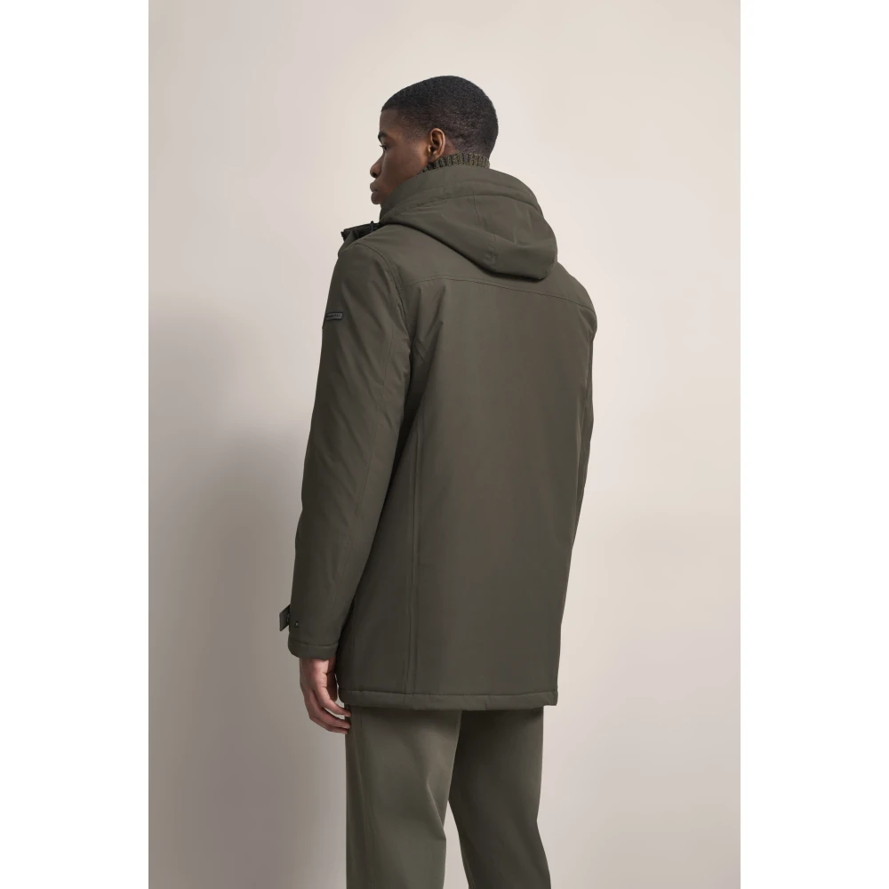 Bugatti Sportieve Parka met Afneembare Capuchon Green Heren