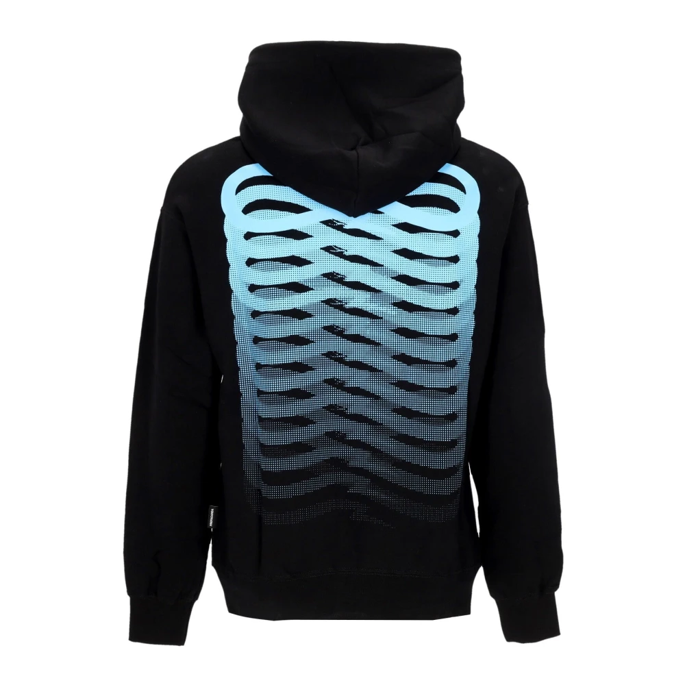 Propaganda Zwarte Hoodie Mannen Slangenprint Black Heren