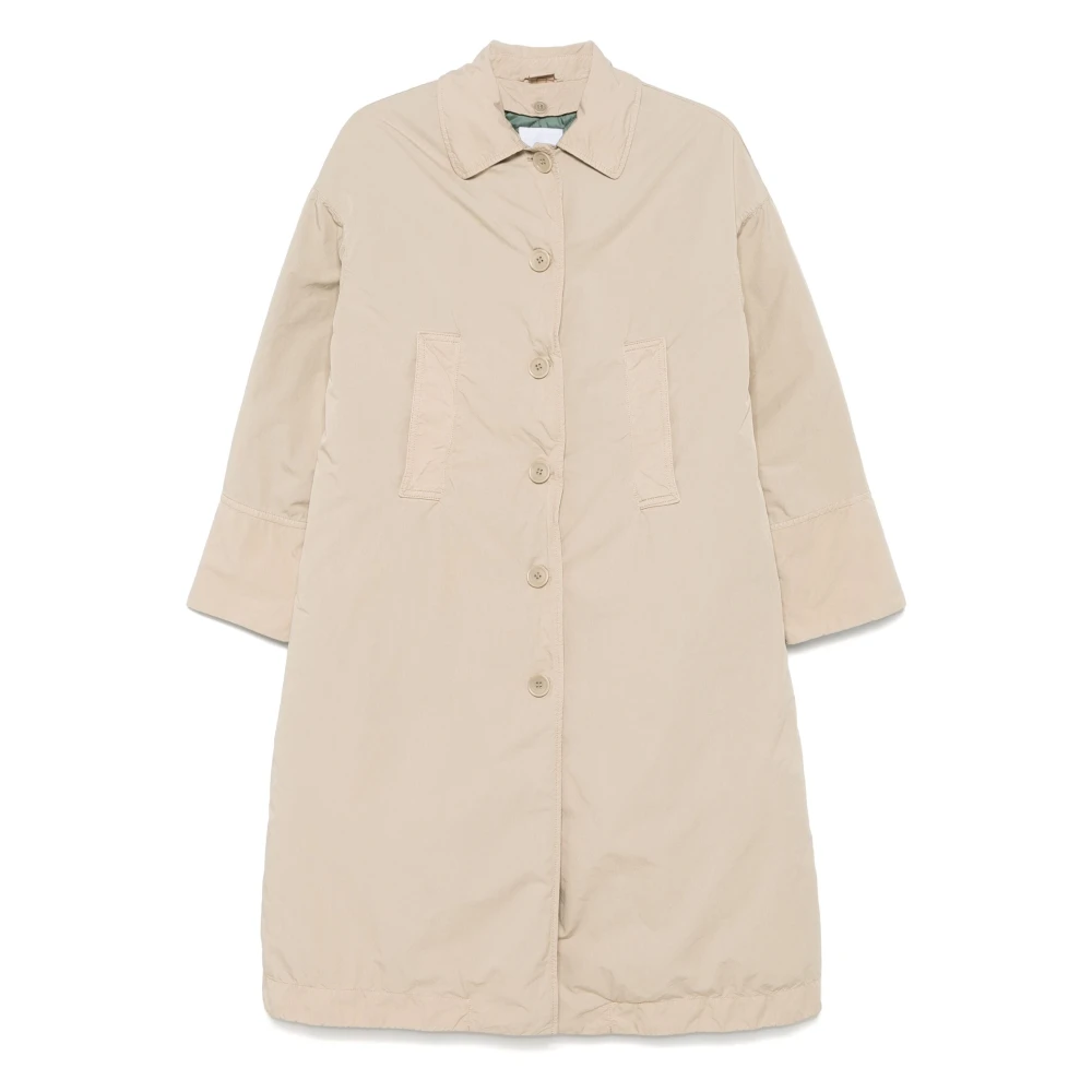 Aspesi Gewatteerde Trenchcoat Beige Dames