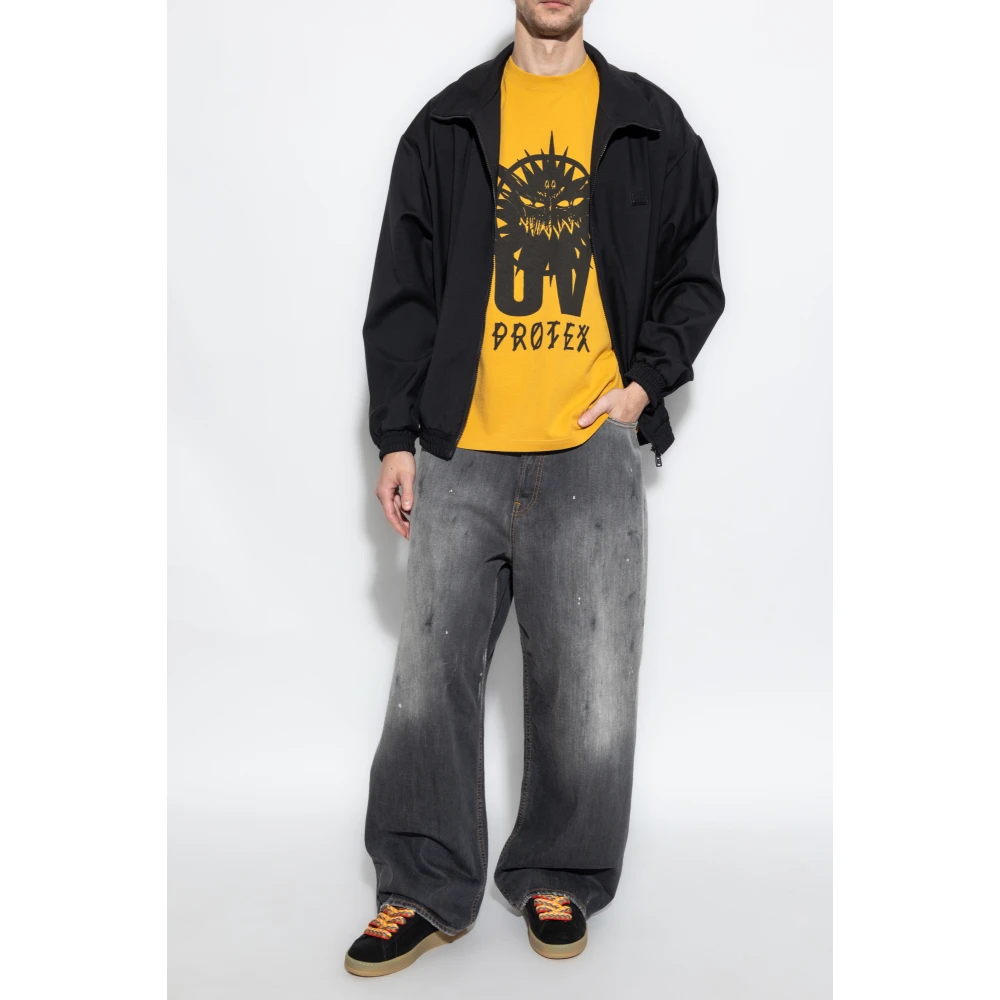 44 Label Group T-shirt met ronde hals Yellow Heren