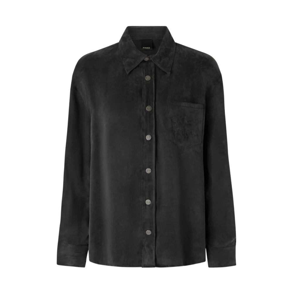 Pinko Vrouw Zwart Overhemden Dames, Xl, Shirts
