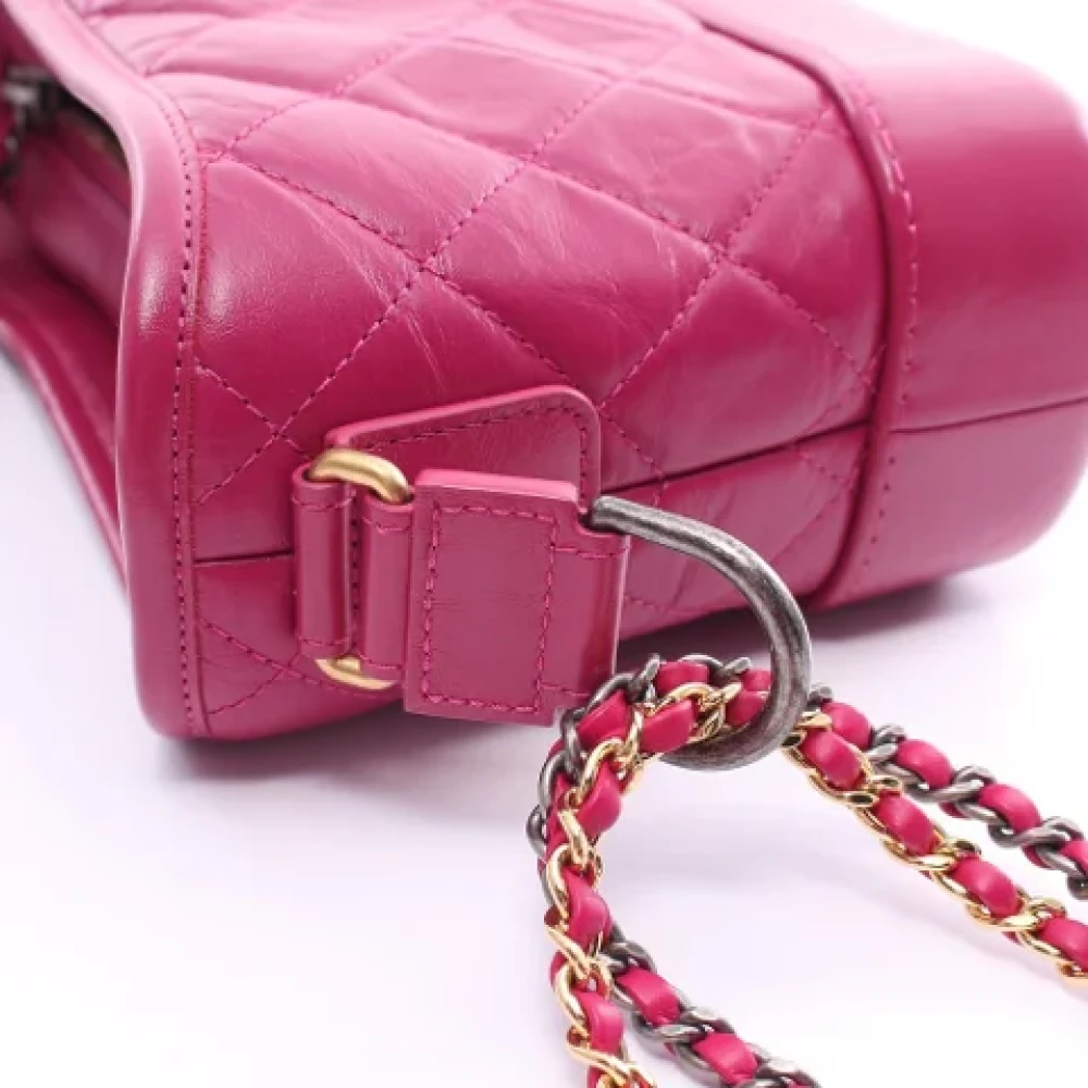 Chanel Vintage Pre-owned Leather shoulder-bags Pink Dames