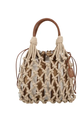 Noué Medium Cotton Macramé Bag