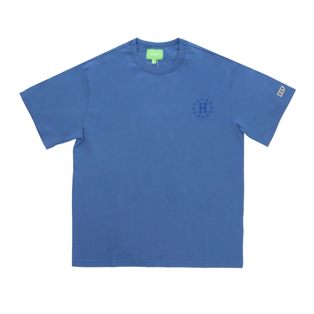 HUF Galaxies Relaxte Blauwe Heren T-shirt Blue Heren