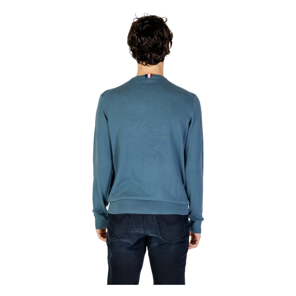 U.s. Polo Assn. Heren Lange Mouw Gebreide Trui Blue Heren