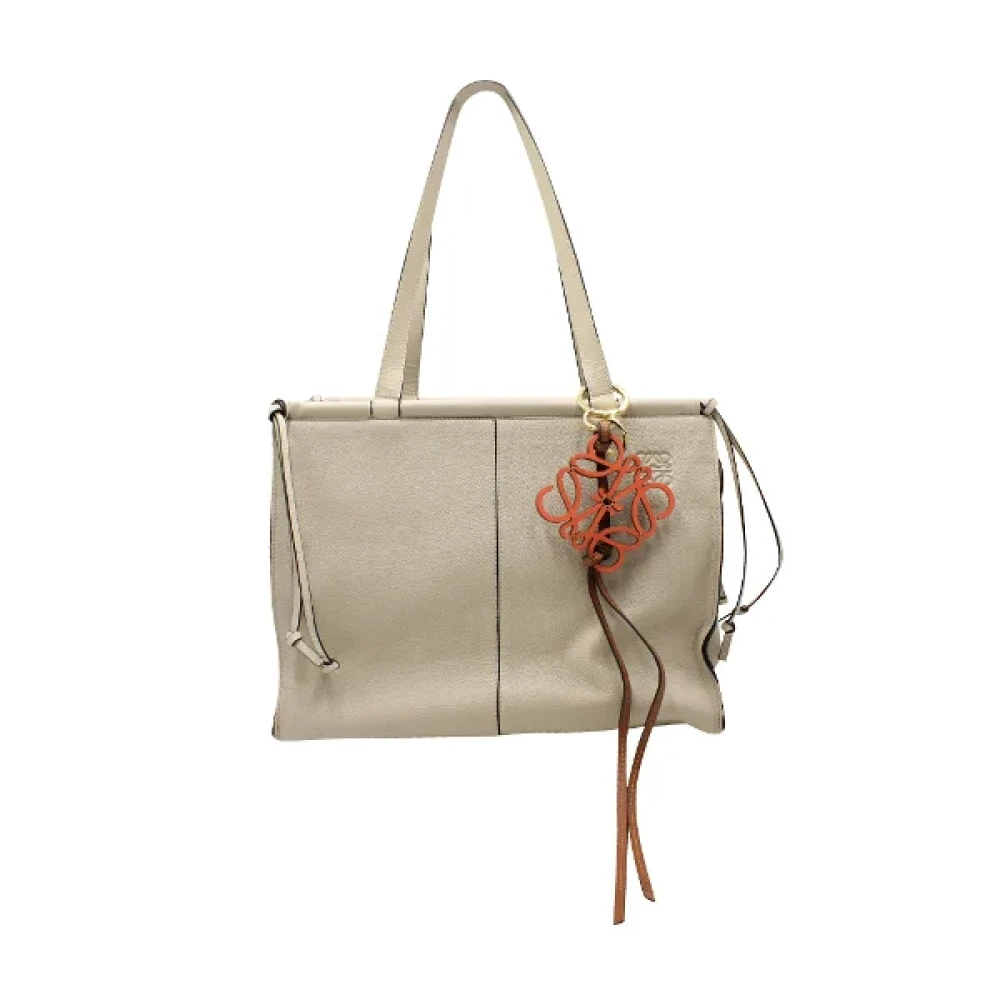 Loewe Pre-owned Leather shoulder-bags Beige Dames