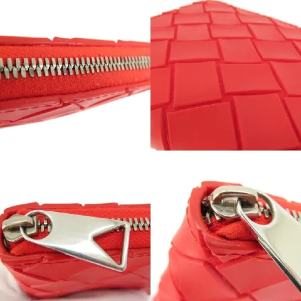 Bottega Veneta Vintage Pre-owned Fabric wallets Red Dames