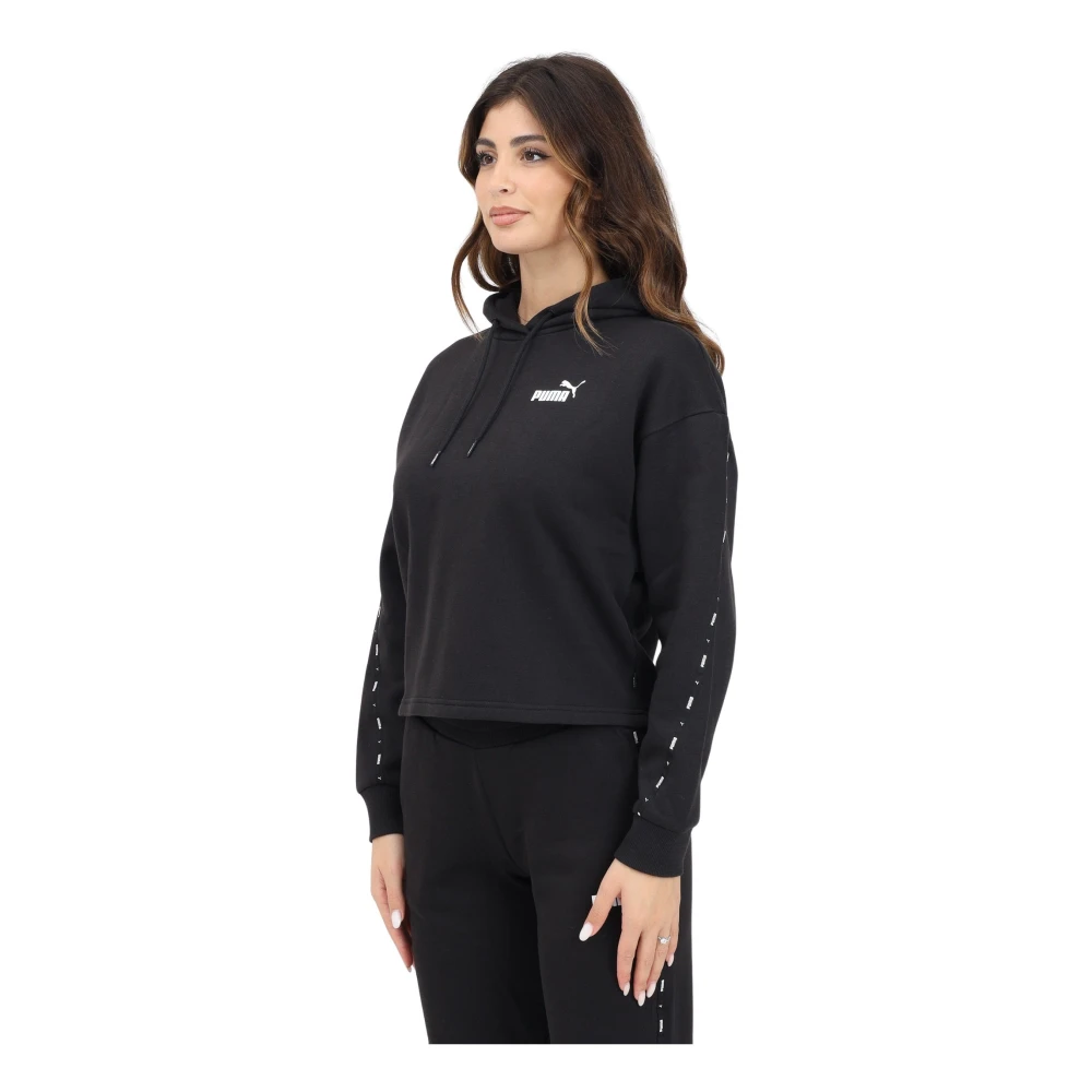 Puma Tape Hoodie Zwarte Dames Trui Black Dames