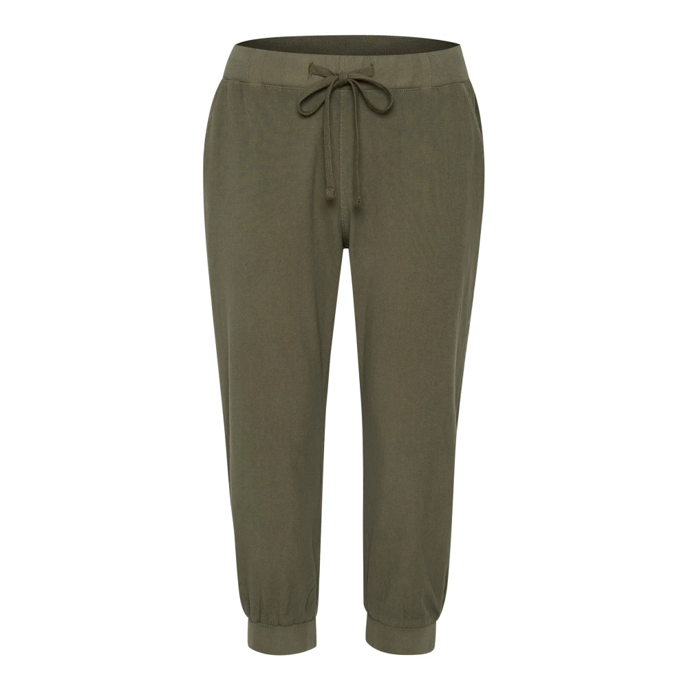 Kaffe Donna Verde Pantaloni Da Naya Capri - Immagine 2