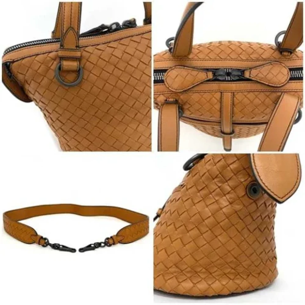 Bottega Veneta Vintage Pre-owned Leather totes Orange Dames