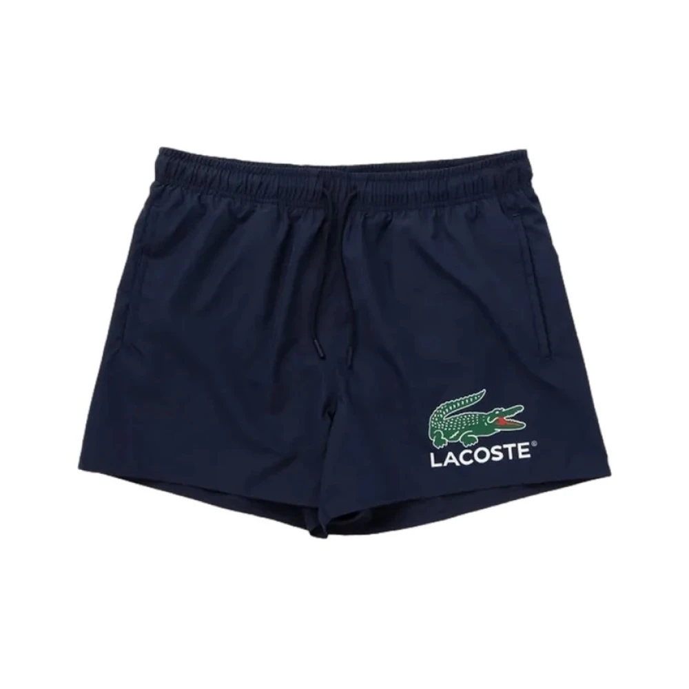 Lacoste Uomo Blu Costumi Da Bagno, L, New,
