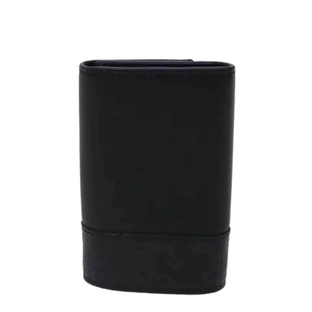 Gucci Vintage Pre-owned Leather wallets Black Dames