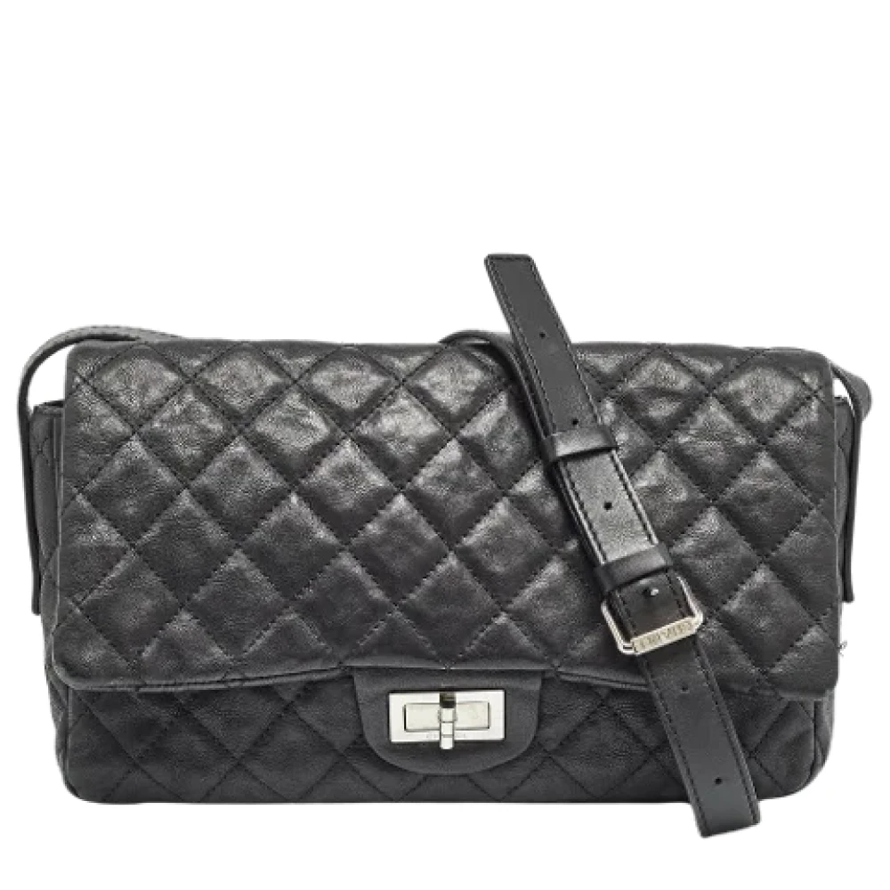 Chanel Vintage Pre-owned Leather chanel-bags Black Dames