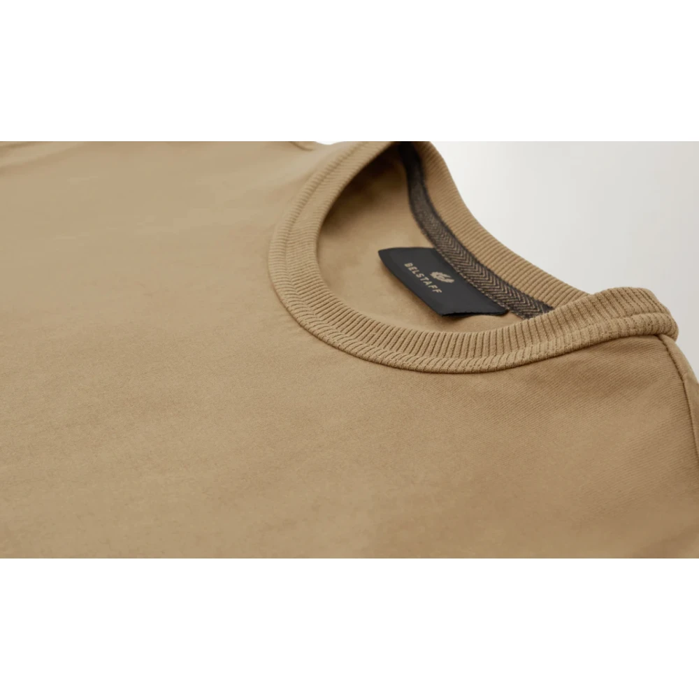 Belstaff Centenary Sleeve Logo T-Shirt Brown Heren
