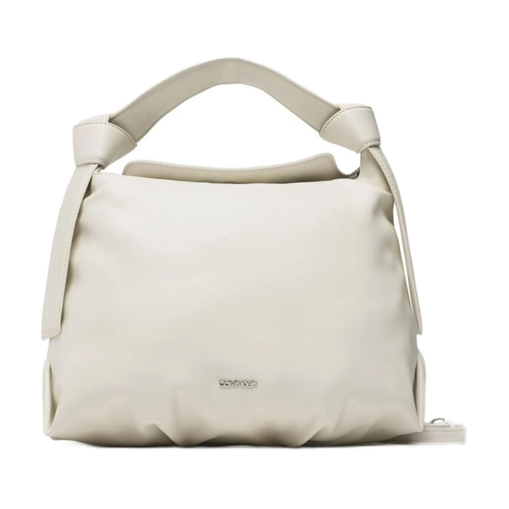 Calvin Klein Mjuk Nappa Crossbody Väska Beige, Dam