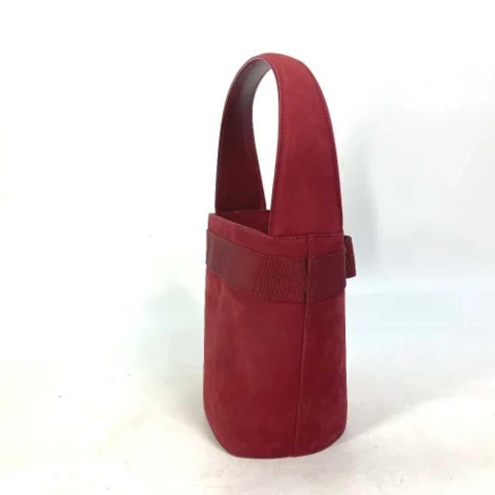 Salvatore Ferragamo Pre-owned Suede shoulder-bags Red Dames