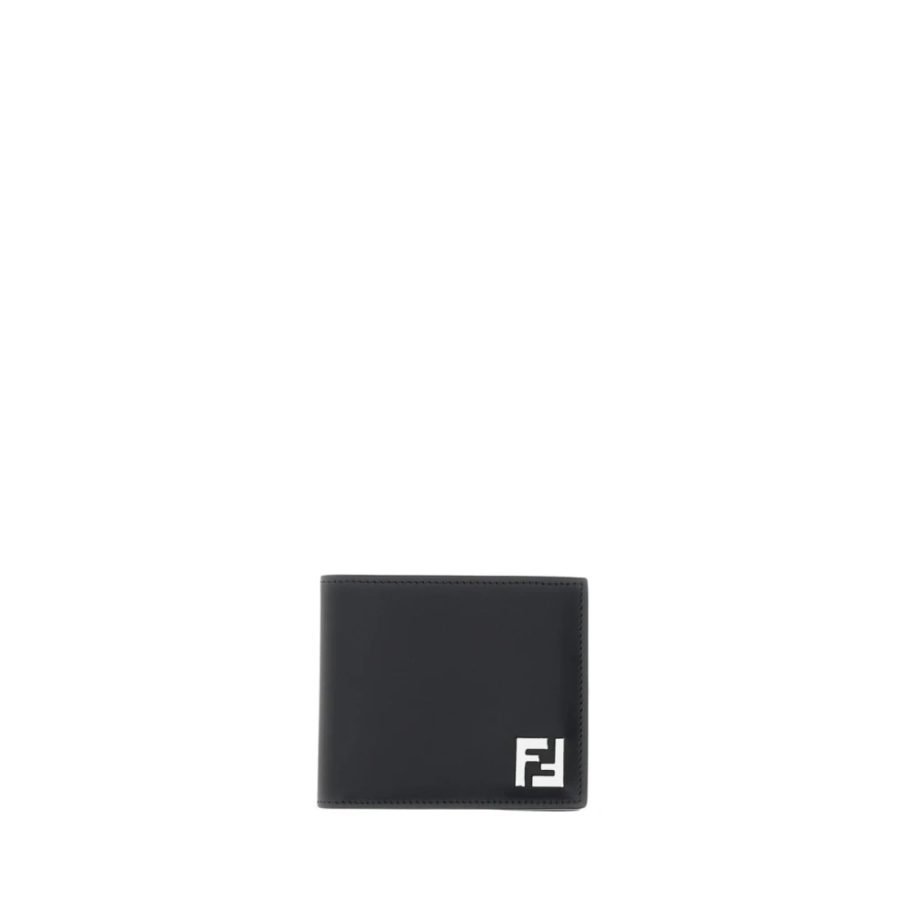 Fendi Men's Black Ff Squared Bi-Fold Wallet