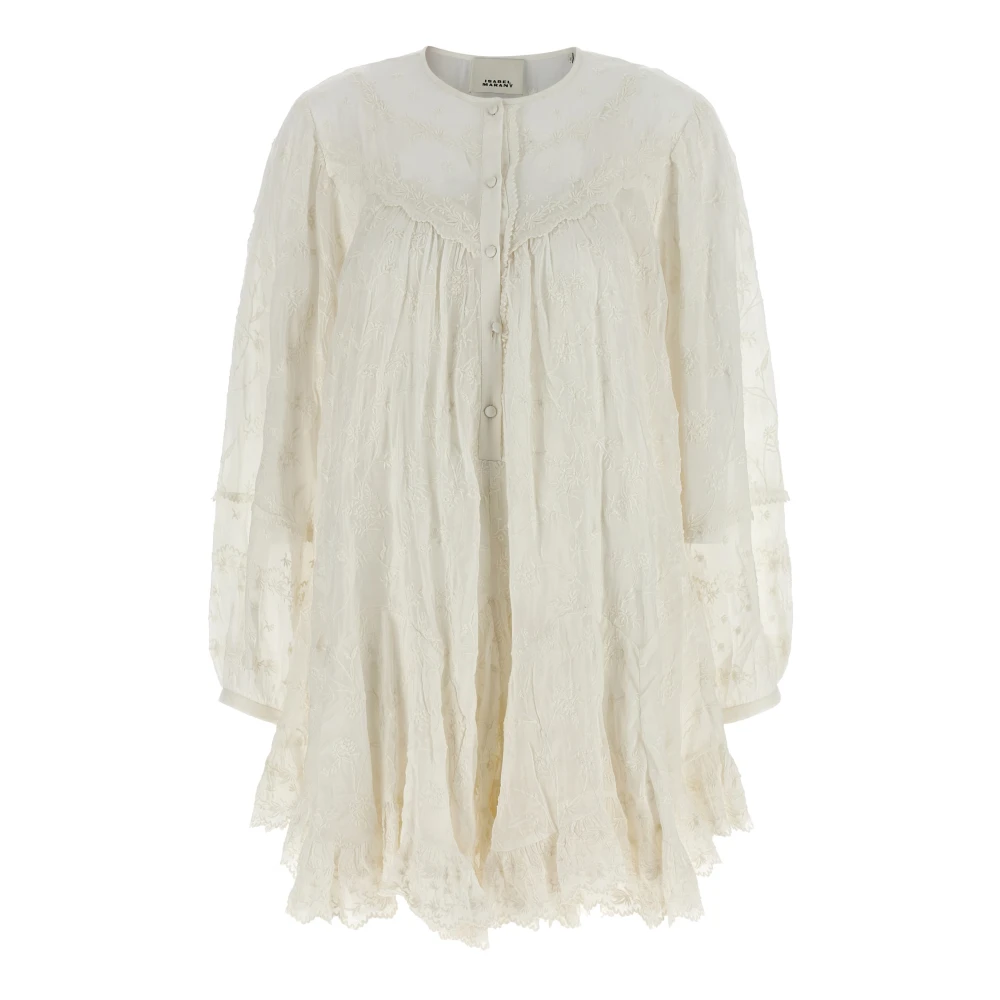 Isabel Marant Women's White Short Dresses, M, Zame Dress