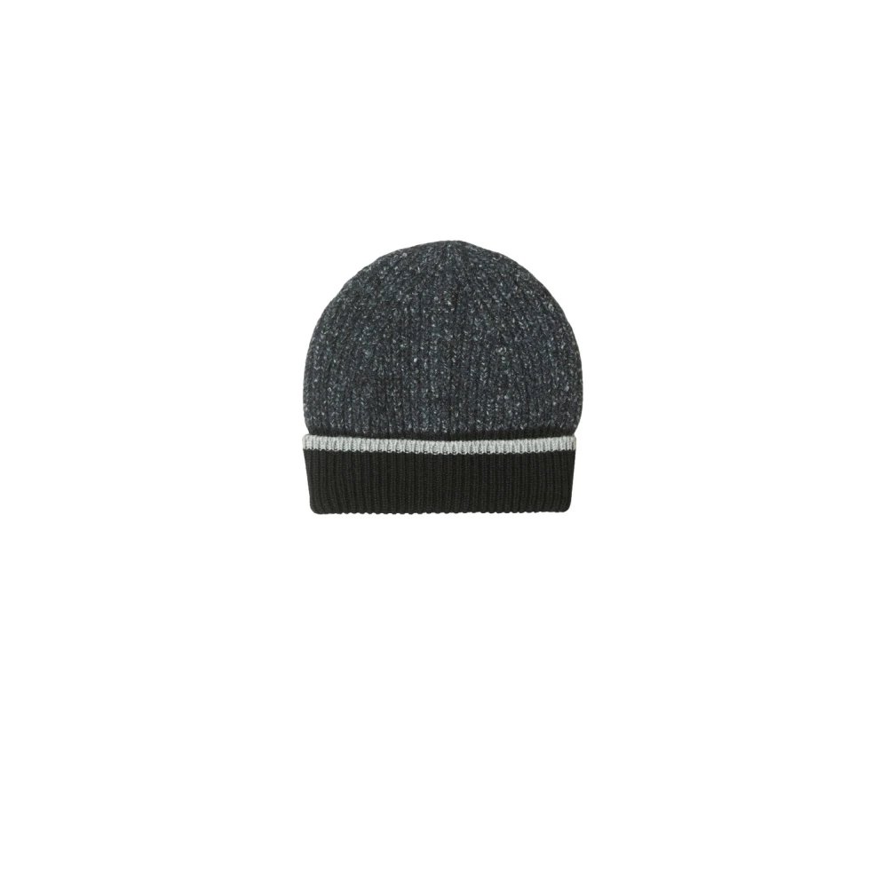 PESERICO Wol en kasjmier muts Blue Unisex