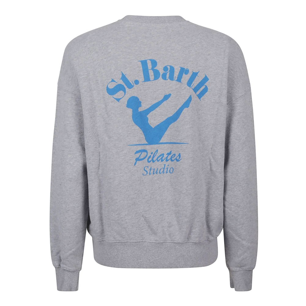 MC2 Saint Barth Grijze Sweater met Logo Gray Dames